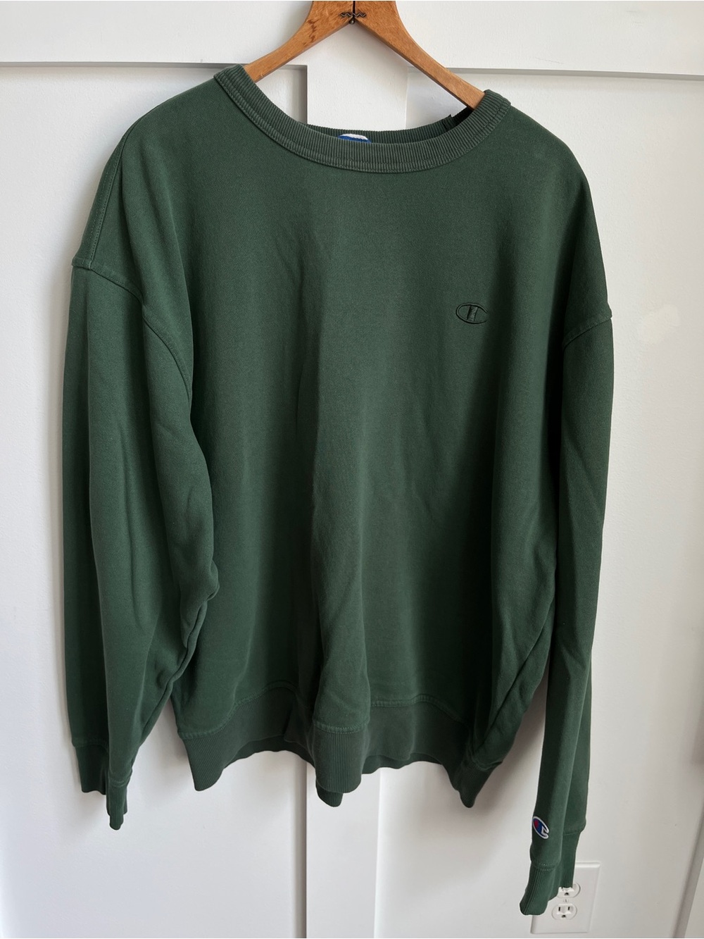 Champion Men's Crewneck Sweatshirt XL Forest Green